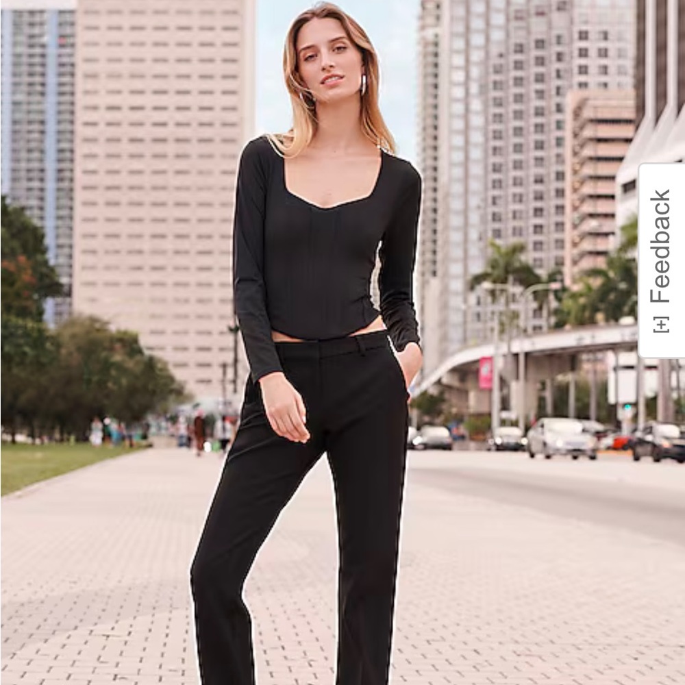 Express, long sleeve body contour top - Picture 4 of 5